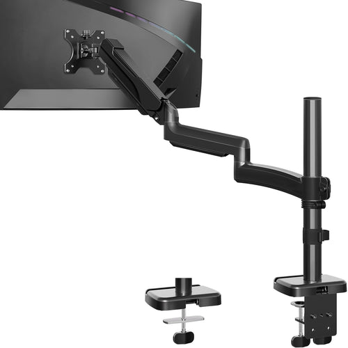 MOUNTUP Monitor Halterung EU6021B, 705 mm Arm für 13-32 Zoll bis 9 kg, Gasfederarm mit Kabelmanagement