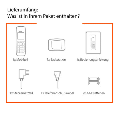 Gigaset Comfort 520 DECT-Telefon - titan-schwarz