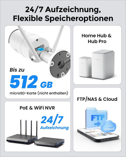 Reolink RLC-510WA WLAN Überwachungskamera 5MP mit Nachtsicht IP67
