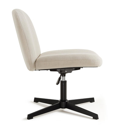 IWMH Bürostuhl ohne Rollen, ohne Armlehnen – Beige
