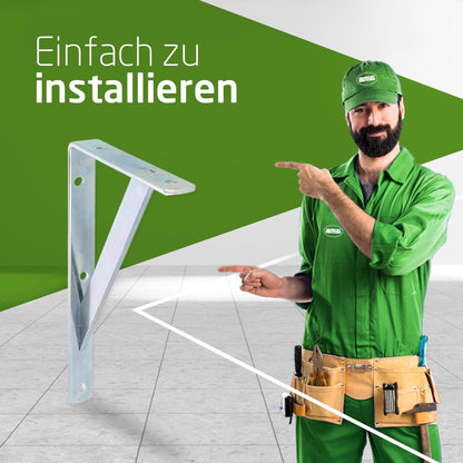 Amig Regalwinkel Stahl verzinkt 250 x 200 mm, bis 250 kg