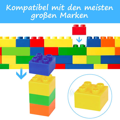Cabeeskii Grosse Bausteine, 168-teiliges Set in 6 Farben, ab 3 Jahren