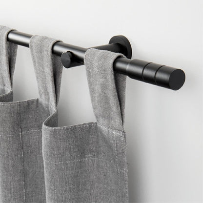 Gardinia Gardinenstangen-Set Kreta, 190-340 cm ausziehbar, schwarz-mat
