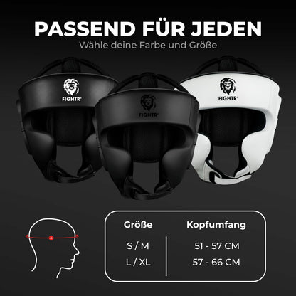 FIGHTR MMA Kopfschutz, verstellbarer Boxhelm für Sparring & Boxen