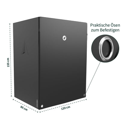 VERDOBA Strandkorb Schutzhülle Winterfest 600D - 90x120x155cm