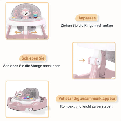 Twinky Lauflernwagen für die ersten Schritte - Rosa