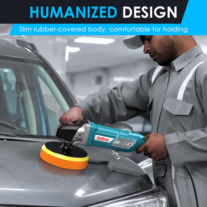 ENEACRO Poliermaschine 1800W – 150/180mm Teller für Auto & Boot