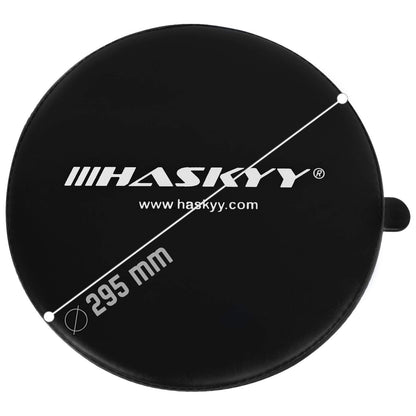 HASKYY Werkstatthocker höhenverstellbar, 135 kg, 2 Ablagen, schwarz