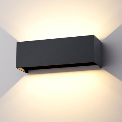 Klighten LED Aussenwandleuchte 30W Anthrazit, Up & Down, IP65 – Aluminiumgehäuse, Wandbeleuchtung für innen und aussen