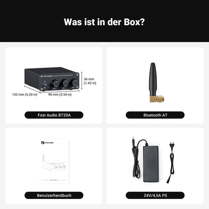 Fosi Audio BT20A Bluetooth Verstärker – 200W Stereo