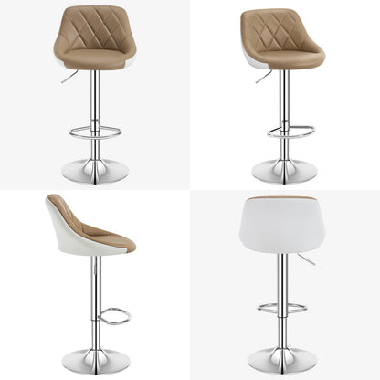 WOLTU BH30kk-2 Barhocker 2er Set – Khaki Kunstleder