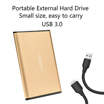 Maxone Externe Festplatte 500GB 2,5 Zoll USB 3.0 Rosegold