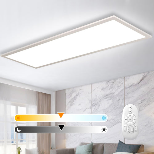 Luminova Dimmbar LED Deckenleuchte Panel 100x25 cm – Ultra Dünn