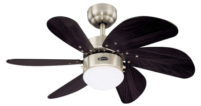 Westinghouse Turbo Swirl Deckenventilator - wenge. Deckenventilator in Wenge-Optik. Erzeugt Luftzirkulation zur Raumkühlung.