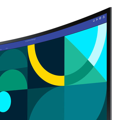 Samsung S24D364GAU Essential Curved Monitor 24 Zoll Schwarz