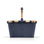 reisenthel carrybag Midnight Gold – Einkaufskorb mit Innentasche und wasserabweisendem Material