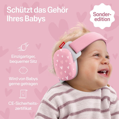 Alpine Muffy Baby Comfort Kapselgehörschutz für Babys, Herzen