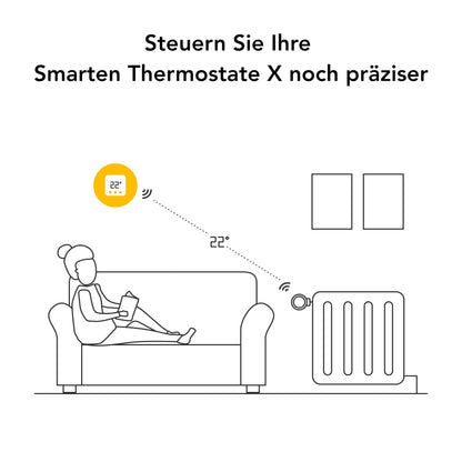 tado° Funk-Temperatursensor X – Smart Sensor für Heizungssteuerung
