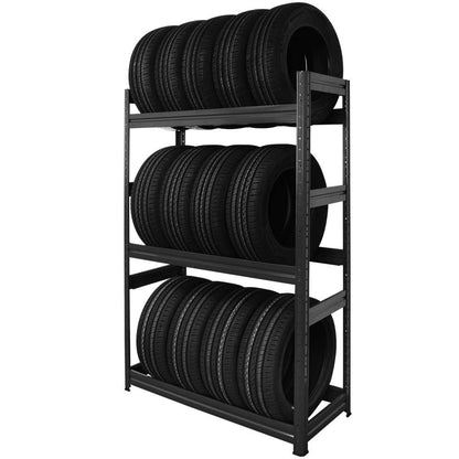 HEMMDAL Schwerlast Reifenregal 450kg - 18 Reifen Graphitgrau