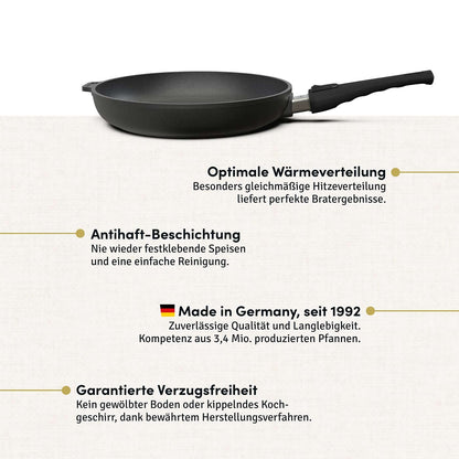 Hoffmann Aluguss Bratpfanne 28 cm Induktion Made in Germany