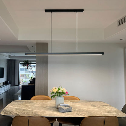 SENFAY LED Hängelampe Esstisch dimmbar, Pendelleuchte schwarz 120 cm