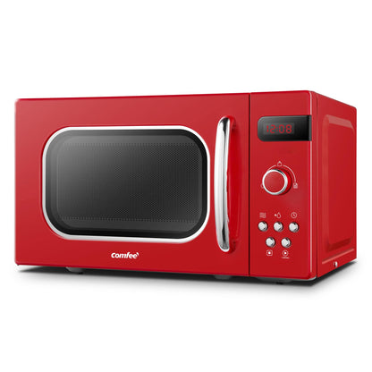 Comfee CMSRO 20 di rd Retro-Mikrowelle 20 Liter Rot