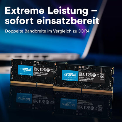Crucial CT32G52C42S5 DDR5 RAM SODIMM - 32GB 5200MHz