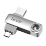 Lexar D50E 128GB USB-Stick, Solid State Dual Drive mit USB-C & USB-A und Metallgehäuse