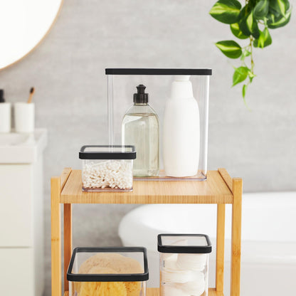 Rotho Loft Vorratsdosen Set 10tlg. Kunststoff – Schwarz