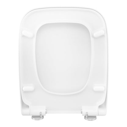 WOLTU WS2615 WC-Sitz mit Absenkautomatik, Duroplast, eckig, weiss