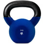 Yes4All WEAW Kettlebell Neopren, 16 kg, Dunkelblau für Krafttraining – aus massivem Gusseisen mit breitem Griff
