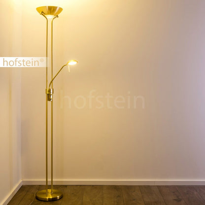 Lumo LED Deckenfluter Rom - Lesearm Messing dimmbar