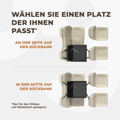 WUGLO Hunde-Autositz für den Rücksitz, wasserdicht, bis 18 kg