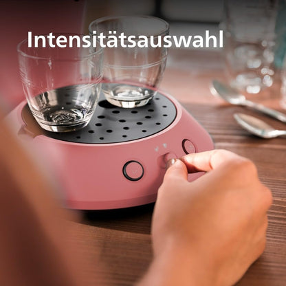Philips Senseo Original Plus Kaffeepadsmaschine - Sanftes Rot (CSA210/35)