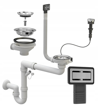 Manestein Granit Spülbecken Küchenspüle - Einzelbecken Graphit 76x44cm