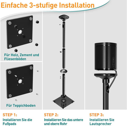 ELIVED EV5024 Lautsprecherständer für Sonos Era 100 & One (Paar)