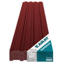 KARAT Trapezblech 115 x 45 cm, 15 Stück, verzinkter Stahl, Rot – mit Trapezprofil zur Dach- und Wandverkleidung