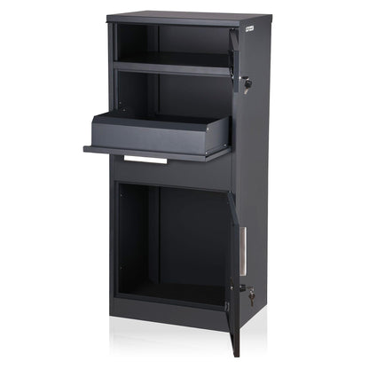 Zelsius Neptun Briefkasten mit Paketfach – Anthrazit RAL7016