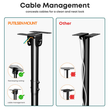 Universal Full-Motion TV Deckenhalterung - 43-86 Zoll, bis 60 kg