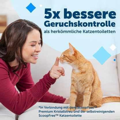 PetSafe ScoopFree Ersatzschale mit Kristall-Katzenstreu, 3er-Pack