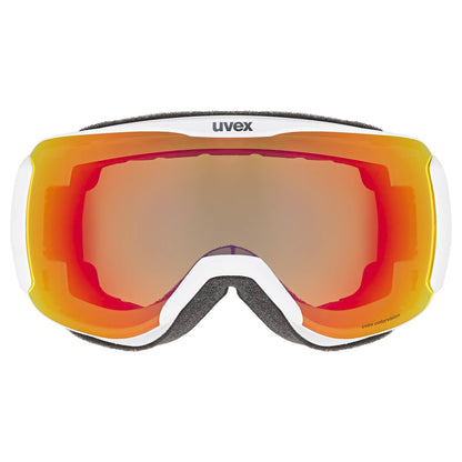 uvex downhill 2100 CV planet Skibrille - white/scarlet-green