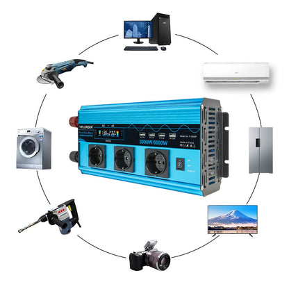 Wechselrichter 3000W Reiner Sinus Spannungswandler – 12V 230V