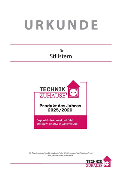 Stillstern ChefKoch Xtreme Duo Doppel-Induktionskochfeld 3600 W