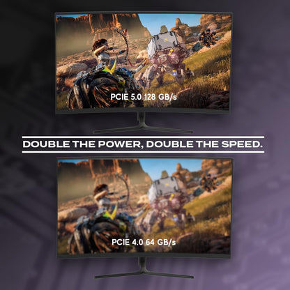 LINKUP AVA5 PCIe 5.0 Riser-Kabel x16 Rechter Winkel 20cm Schwarz