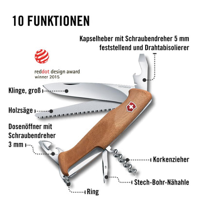 Victorinox Ranger 55 Grosses Schweizer Taschenmesser Feststellklinge