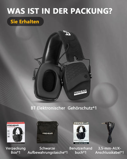 PROHEAR 030 Elektronischer Schiess-Gehörschutz Bluetooth 5.4