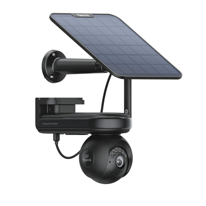 Reolink Altas PT Ultra 4K Solar Überwachungskamera mit Akku, schwarz, inklusive Solarpanel
