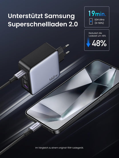 UGREEN Nexode X USB-C GaN Schnellladegerät - 160W 4-Port