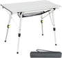 Portal Campingtisch faltbar, Aluminium, höhenverstellbar, 90 x 53 cm, für 4 Personen