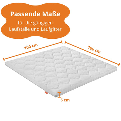 sleepling Babymatratze 100x100 cm Laufgittermatratze Komfortschaum